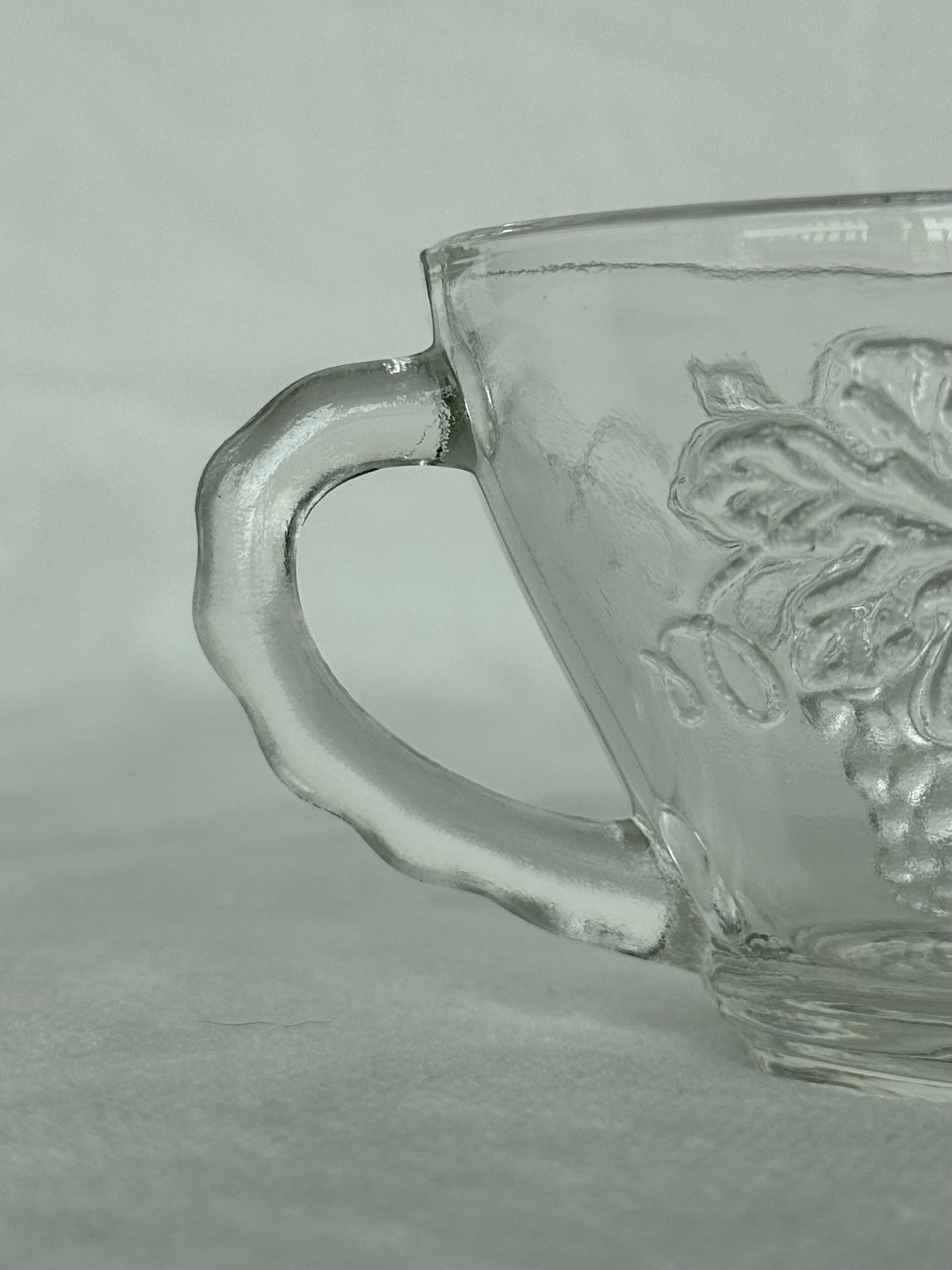 Vintage Indiana Glass "Harvest Grape" Punch Bowl with Original Ladle