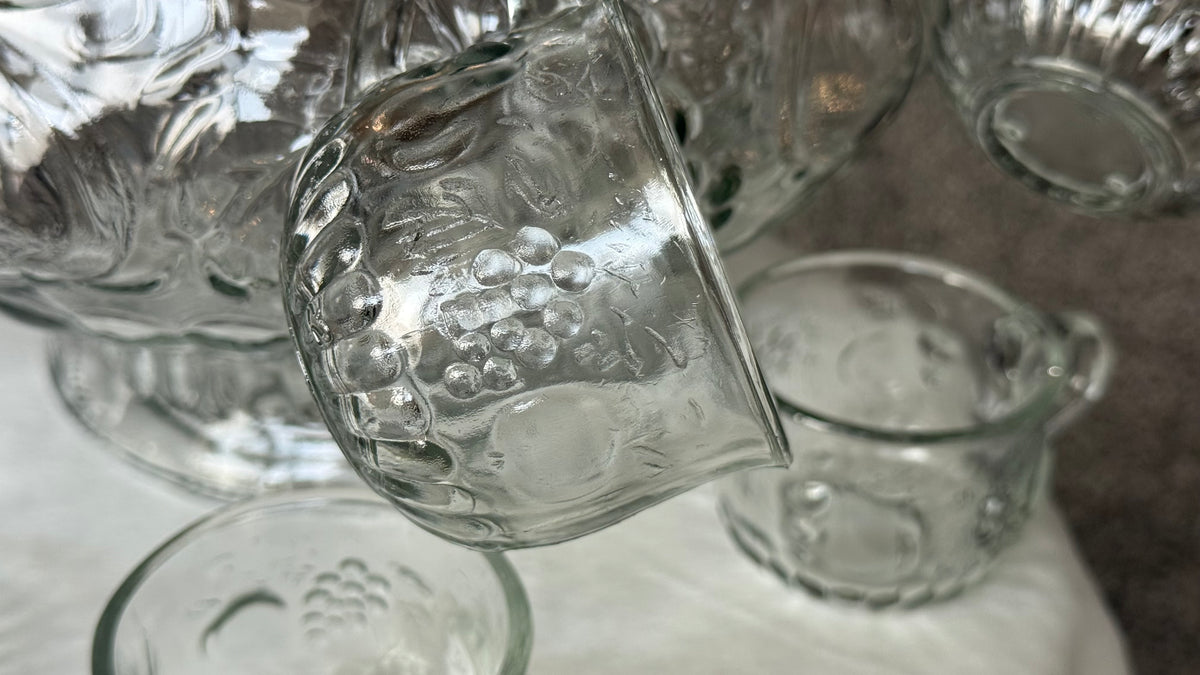 Jeanette Glass “Fruit” Punch Set
