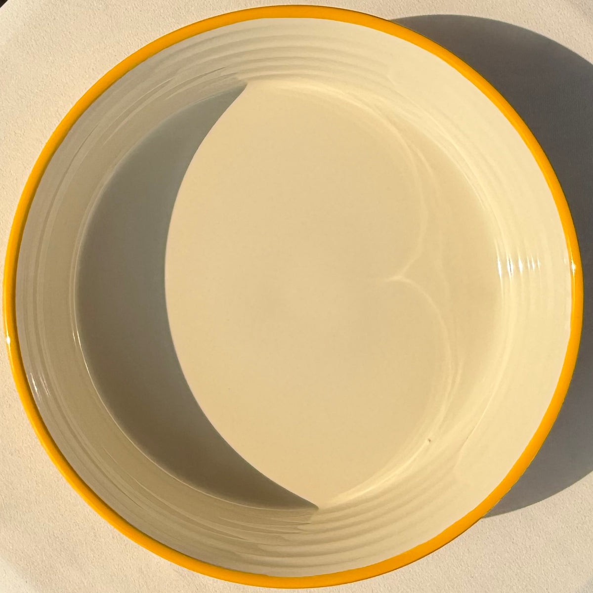 Parini Yellow Stoneware Tortilla Warmer