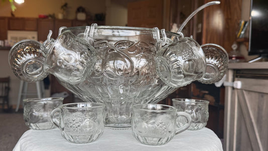 Jeanette Glass “Fruit” Punch Set