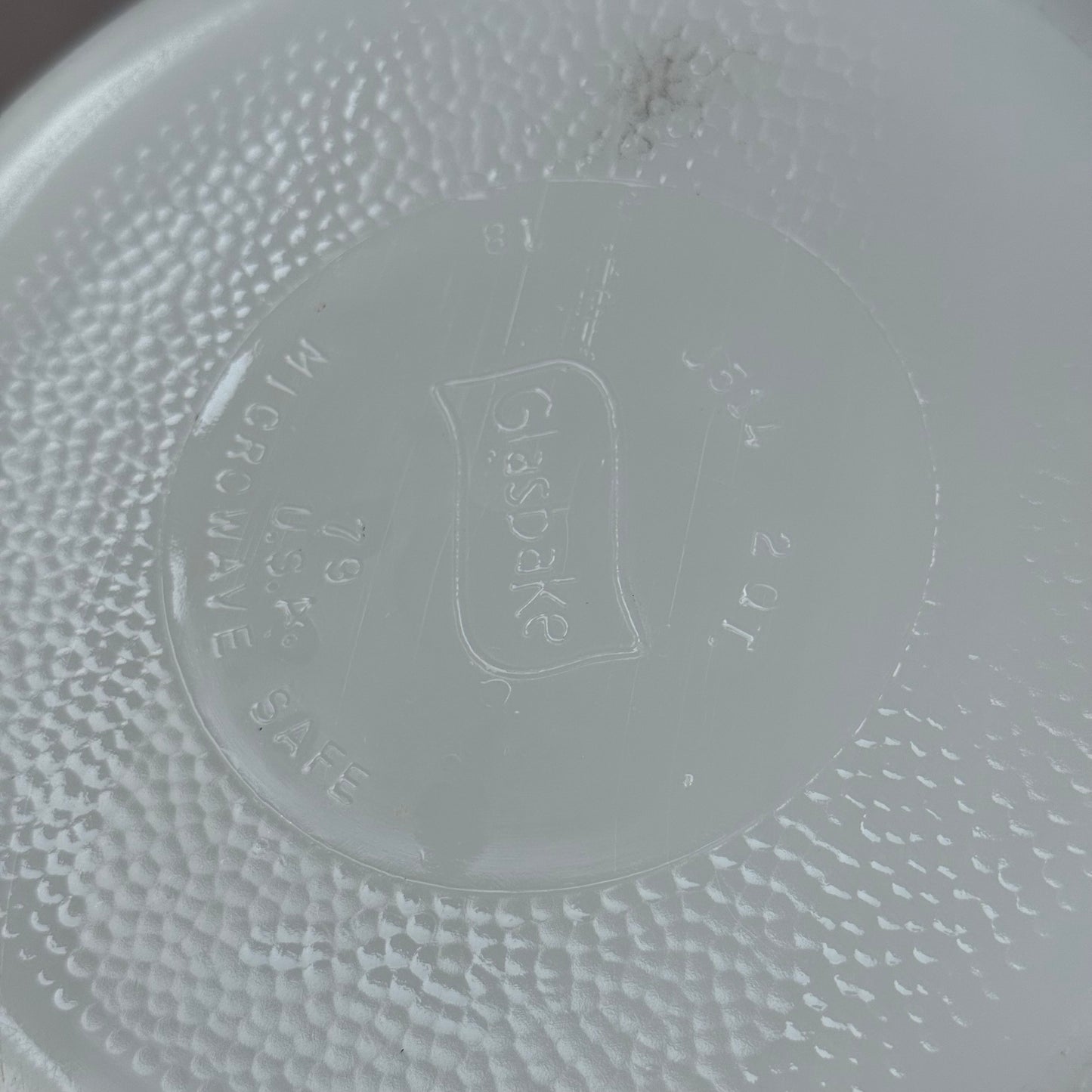 Jeannette Glasbake Green Daisy Casserole Dish