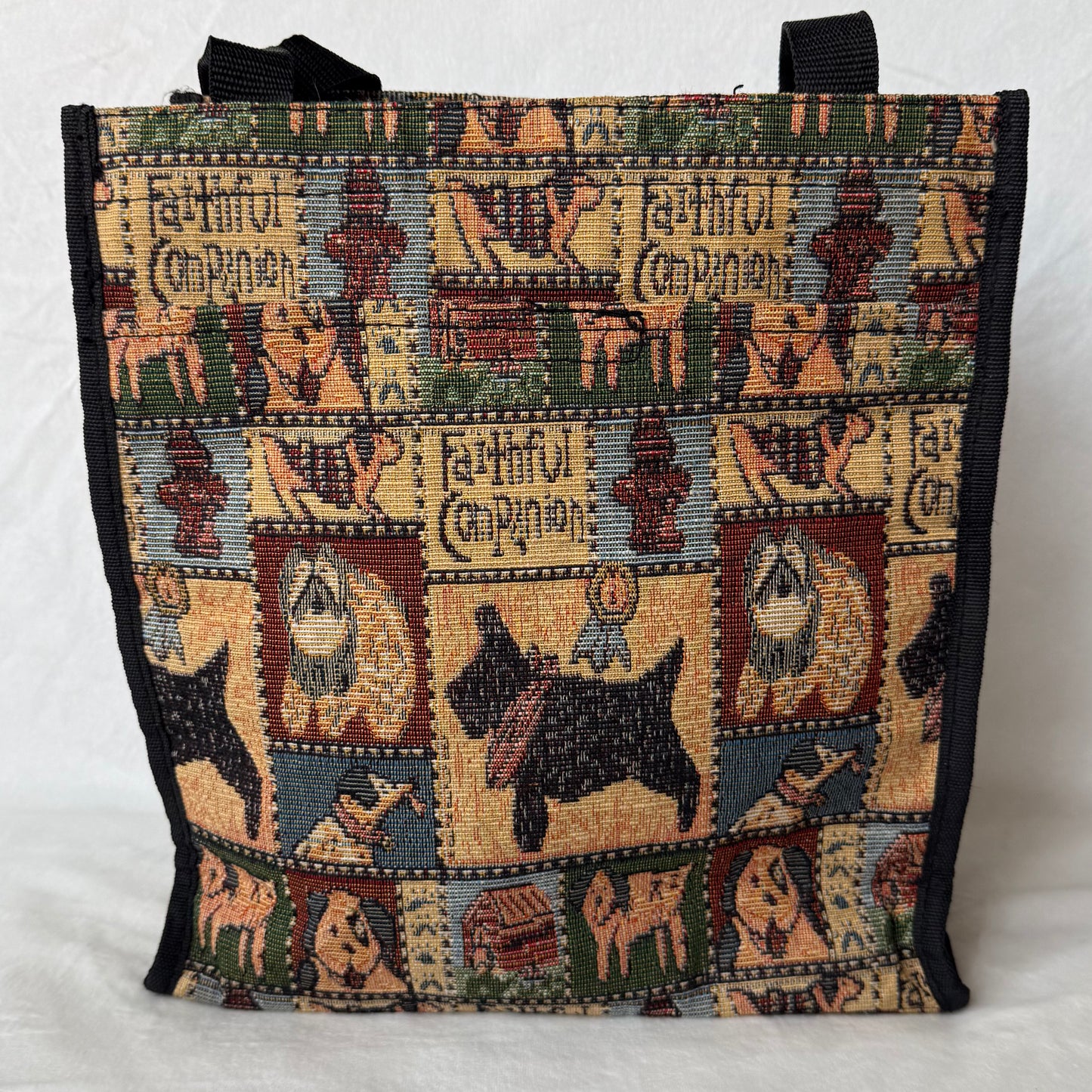 Faithful Companion Scottish Terrier Jacquard Tote & Coin Purse