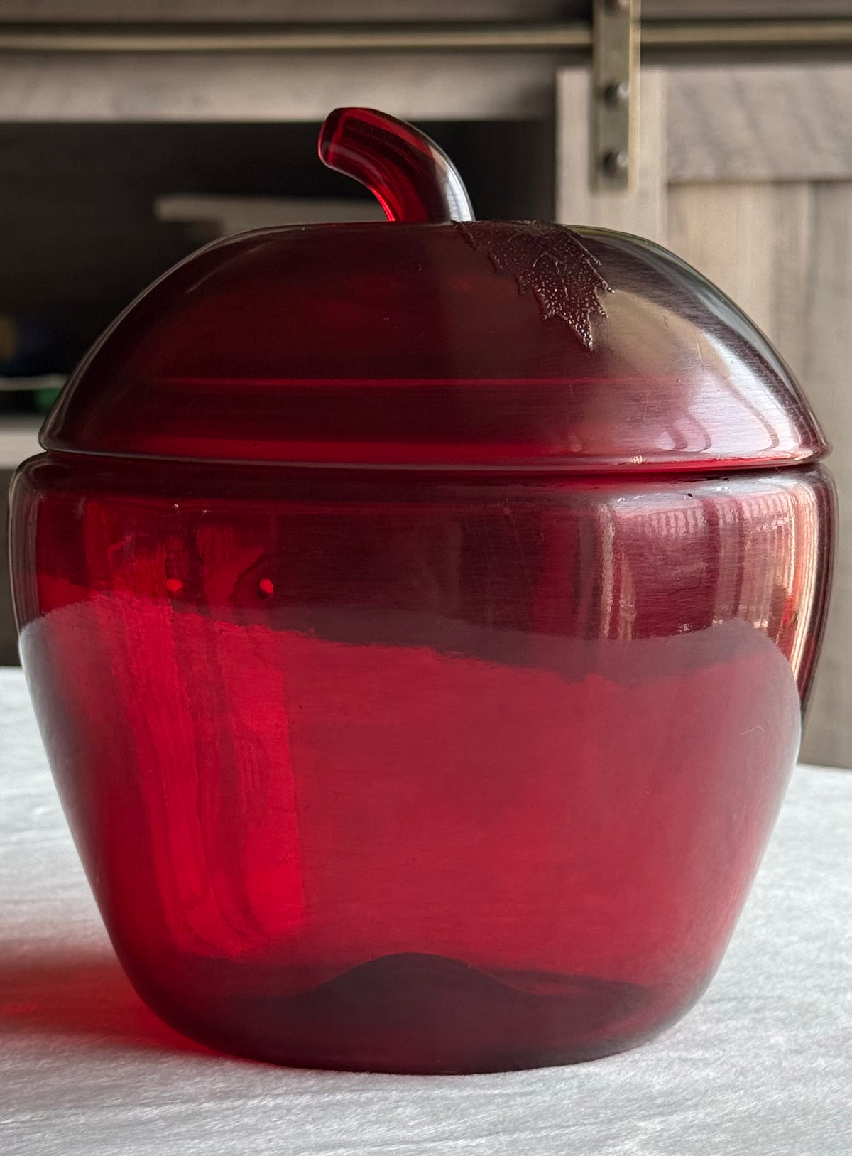 Anchor Hocking Apple Cookie Jar